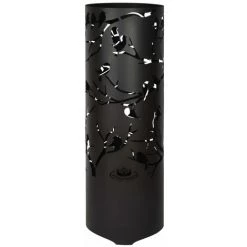 Esschert Design Baril à Feu Birds On Twig Acier Au Carbone Noir FF409 - Noir