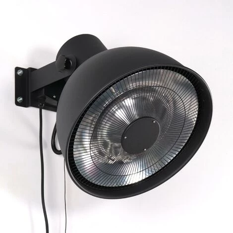 ALICE'S GARDEN Parasol Chauffant électrique 2000W Mural - Lapland - Chauffage D’extérieur Type Halogène. 3 Niveaux De Chauffe (800W / 1200W / 2000W). Kit De Fixation Inclus - Noir 3 ALICE'S GARDEN Parasol Chauffant électrique 2000W Mural - Lapland - Chauffage D’extérieur Type Halogène. 3 Niveaux De Chauffe (800W / 1200W / 2000W). Kit De Fixation Inclus - Noir