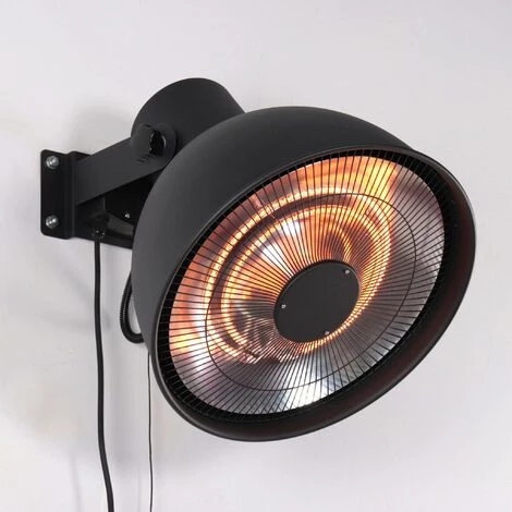 ALICE'S GARDEN Parasol Chauffant électrique 2000W Mural - Lapland - Chauffage D’extérieur Type Halogène. 3 Niveaux De Chauffe (800W / 1200W / 2000W). Kit De Fixation Inclus - Noir 4 ALICE'S GARDEN Parasol Chauffant électrique 2000W Mural - Lapland - Chauffage D’extérieur Type Halogène. 3 Niveaux De Chauffe (800W / 1200W / 2000W). Kit De Fixation Inclus - Noir – Image 2