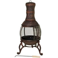 Poêle De Patio En Fonte Avec Porte Gril - Diamètre 50 Cm X Hauteur 90 Cm Fire Beam 8 Poêle De Patio En Fonte Avec Porte Gril - Diamètre 50 Cm X Hauteur 90 Cm Fire Beam -Chauffage d'extérieur Soldes 11296547 2