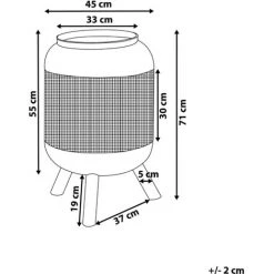 BELIANI Braséro En Acier Noir - Noir 9 BELIANI Braséro En Acier Noir - Noir -Chauffage d'extérieur Soldes 11648143 3