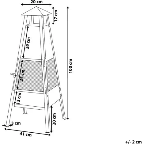 BELIANI Cheminée De Jardin En Acier Noir - Noir 5 BELIANI Cheminée De Jardin En Acier Noir - Noir – Image 3