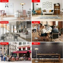 GREADEN - Parasol Chauffant Infrarouge ERIS à Tête Inclinable/Orientable (Chaleur Ciblée) - Chauffage électrique De Terrasse à Halogène 2100W, Extérieur IP44, Réglable - Radiateur Jardin/Patio/Terrasse/Intérieur - GR2RT6 -Chauffage d'extérieur Soldes 12178771 5