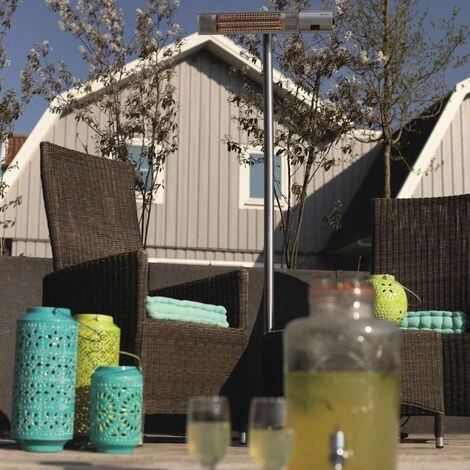 Sunred Chauffage Sur Pied Royal Diamond 2000 W Argenté Rosé De Couche - Argent 4 Sunred Chauffage Sur Pied Royal Diamond 2000 W Argenté Rosé De Couche - Argent – Image 2