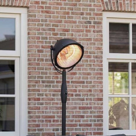 Sunred Chauffage Sur Pied Indus 2100 W Halogène Noir - Noir 4 Sunred Chauffage Sur Pied Indus 2100 W Halogène Noir - Noir – Image 2