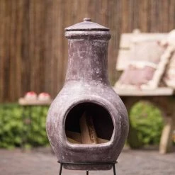 RED FIRE RedFire Cheminée Salamanca Rouge Foncé 36 X 36 X 85 Cm Argile - Taupe 7 RED FIRE RedFire Cheminée Salamanca Rouge Foncé 36 X 36 X 85 Cm Argile - Taupe -Chauffage d'extérieur Soldes 12443146 3