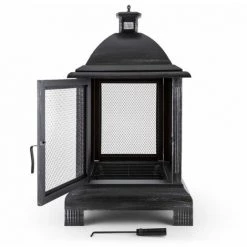 Blumfeldt Loreo Cheminée D'extérieur Lanterne Four De Jardin Métal Bruni 10 Blumfeldt Loreo Cheminée D'extérieur Lanterne Four De Jardin Métal Bruni -Chauffage d'extérieur Soldes 12990264 4