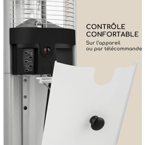 Blumfeldt Megalith Radiateur 2700 W élément Chauffant Au Carbone éclairage LED Blanc 6 Blumfeldt Megalith Radiateur 2700 W élément Chauffant Au Carbone éclairage LED Blanc – Image 4