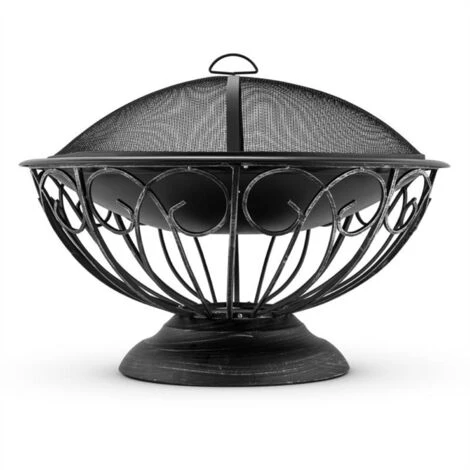 Blumfeldt Tulip Brasero Ø 75cm Grill Protection étincelles Métal Bruni 5 Blumfeldt Tulip Brasero Ø 75cm Grill Protection étincelles Métal Bruni – Image 3