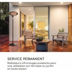 Blumfeldt Hot Roddy Radiateur Infrarouge De Terrasse IP34 650/1300/2000W Noir 9 Blumfeldt Hot Roddy Radiateur Infrarouge De Terrasse IP34 650/1300/2000W Noir -Chauffage d'extérieur Soldes 12990582 3