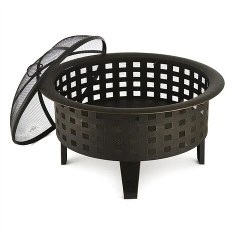 Blumfeldt Boston Braséro Jardin Chauffage Exterieur Barbecue Ø 70cm Acier Noir 4 Blumfeldt Boston Braséro Jardin Chauffage Exterieur Barbecue Ø 70cm Acier Noir – Image 2