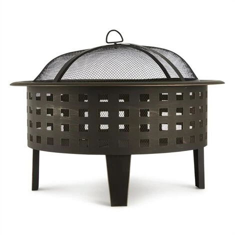 Blumfeldt Boston Braséro Jardin Chauffage Exterieur Barbecue Ø 70cm Acier Noir 7 Blumfeldt Boston Braséro Jardin Chauffage Exterieur Barbecue Ø 70cm Acier Noir – Image 5