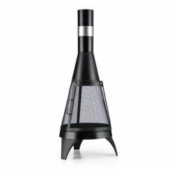 Blumfeldt Volantis Poêle De Jardin Au Bois 360° Foyer Ø 45cm Grillage Acier - No