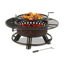 Blumfeldt Rosario Brasero 3 En 1 Ø120cm Barbecue 70 Cm | Plateau De Table Acier -Chauffage d'extérieur Soldes 12991299 3