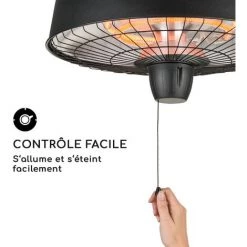 Blumfeldt Camden Heat Radiateur De Terrasse IR ComfortHeat IP24 Easy Noir 11 Blumfeldt Camden Heat Radiateur De Terrasse IR ComfortHeat IP24 Easy Noir -Chauffage d'extérieur Soldes 12991389 5