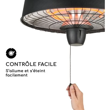 Blumfeldt Camden Heat Radiateur De Terrasse IR ComfortHeat IP24 Easy Noir 7 Blumfeldt Camden Heat Radiateur De Terrasse IR ComfortHeat IP24 Easy Noir – Image 5