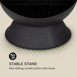 Blumfeldt Knight On Fire Poêle à Bois De Jardin Design Cheminée - Inox Noir -Chauffage d'extérieur Soldes 12991511 5