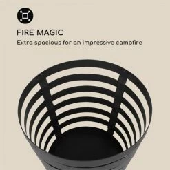 Blumfeldt Verus Braséro De Jardin Support Stable En Acier - Noir -Chauffage d'extérieur Soldes 12991535 3