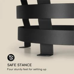 Blumfeldt Verus Braséro De Jardin Support Stable En Acier - Noir -Chauffage d'extérieur Soldes 12991535 5