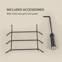 Blumfeldt Monument Poêle à Bois Décoratif De Jardin Ou Terrasse Design Moderne I -Chauffage d'extérieur Soldes 12991537 5