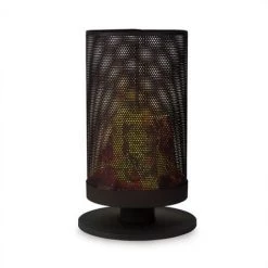 Blumfeldt Ithaka Braséro De Jardin Panier à Feu Acier Support + Tisonnier - Noir