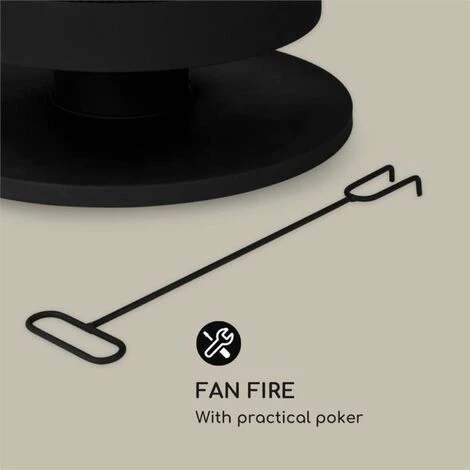 Blumfeldt Ithaka Braséro De Jardin Panier à Feu Acier Support + Tisonnier - Noir 7 Blumfeldt Ithaka Braséro De Jardin Panier à Feu Acier Support + Tisonnier - Noir – Image 5