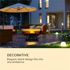 Blumfeldt Pentos Braséro De Jardin Ø73 Cm Pare étincelles Ø 60cm Grille Fonte - 8 Blumfeldt Pentos Braséro De Jardin Ø73 Cm Pare étincelles Ø 60cm Grille Fonte - -Chauffage d'extérieur Soldes 12991703 2