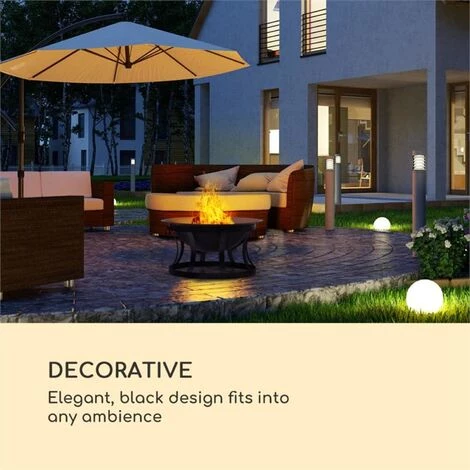 Blumfeldt Pentos Braséro De Jardin Ø73 Cm Pare étincelles Ø 60cm Grille Fonte - 4 Blumfeldt Pentos Braséro De Jardin Ø73 Cm Pare étincelles Ø 60cm Grille Fonte - – Image 2