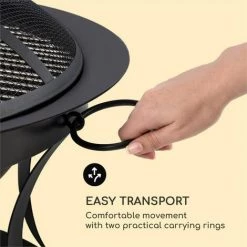 Blumfeldt Pentos Braséro De Jardin Ø73 Cm Pare étincelles Ø 60cm Grille Fonte - 11 Blumfeldt Pentos Braséro De Jardin Ø73 Cm Pare étincelles Ø 60cm Grille Fonte - -Chauffage d'extérieur Soldes 12991703 5