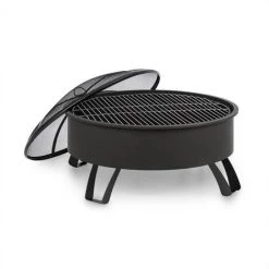 Blumfeldt Oreos Braséro De Jardin Ø75 Cm Pare étincelles Ø 68cm Grille Acier