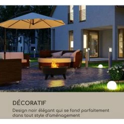 Blumfeldt Nolana Braséro De Jardin Ø73 Cm Pare-étincelles Grille Acier Ø64 Cm 8 Blumfeldt Nolana Braséro De Jardin Ø73 Cm Pare-étincelles Grille Acier Ø64 Cm -Chauffage d'extérieur Soldes 12991708 2