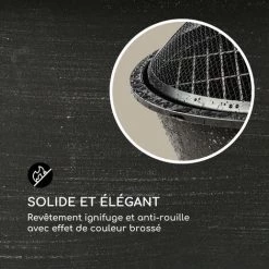 Blumfeldt Nolana Braséro De Jardin Ø73 Cm Pare-étincelles Grille Acier Ø64 Cm 11 Blumfeldt Nolana Braséro De Jardin Ø73 Cm Pare-étincelles Grille Acier Ø64 Cm -Chauffage d'extérieur Soldes 12991708 5