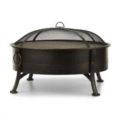 Blumfeldt Catania Brasero 2-en-1 Ø 80cm Pare-étincelles Barbecue Ø 70cm Acier