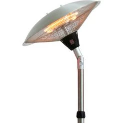 INTEROUGEHOME Chauffage D'exterieur Parasol Chauffant Electrique Sur Pied Hauteur Reglable Max 205cm Et Tete Inclinable - 2100W 8 INTEROUGEHOME Chauffage D'exterieur Parasol Chauffant Electrique Sur Pied Hauteur Reglable Max 205cm Et Tete Inclinable - 2100W -Chauffage d'extérieur Soldes 13900625 3