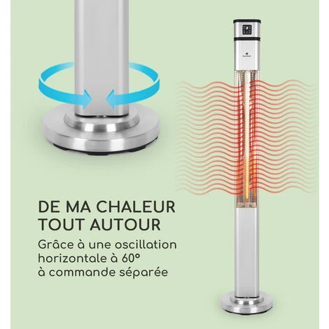 Blumfeldt Heat Guru Plus Radiateur 2000 W 3 Vitesses Télécommande Argent 5 Blumfeldt Heat Guru Plus Radiateur 2000 W 3 Vitesses Télécommande Argent – Image 3