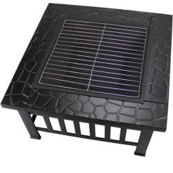 TODECO Foyer De Chauffage 3 En 1, BBQ Brasero, 81 X 81 X 45 Cm, Noir, Matériau: Acier - Noir 10 TODECO Foyer De Chauffage 3 En 1, BBQ Brasero, 81 X 81 X 45 Cm, Noir, Matériau: Acier - Noir -Chauffage d'extérieur Soldes 15585301 4