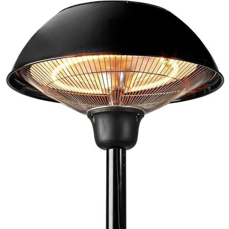 NEDIS Chauffage Extérieur 1500W Avec Poteau De 200cm Chauffe-patios - Noir 6 NEDIS Chauffage Extérieur 1500W Avec Poteau De 200cm Chauffe-patios - Noir – Image 4