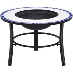 Foyer Mosaïque Bleu Et Blanc 68 Cm Céramique VidaXL