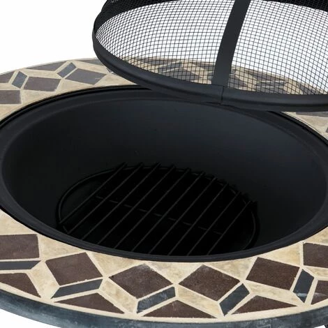 BBQ-Toro Brasero Avec Couvercle | Ø 75 Cm | Bol à Feu Avec Protection Contre Les étincelles Et Tisonnier 5 BBQ-Toro Brasero Avec Couvercle | Ø 75 Cm | Bol à Feu Avec Protection Contre Les étincelles Et Tisonnier – Image 3