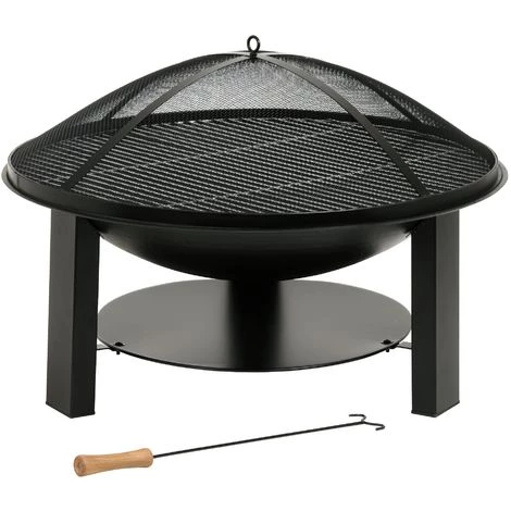 BBQ-Toro Bol De Feu En Fonte | Ø 75 Cm | Brasero Avec Protection Contre Les étincelles Et Tisonnier 3 BBQ-Toro Bol De Feu En Fonte | Ø 75 Cm | Brasero Avec Protection Contre Les étincelles Et Tisonnier