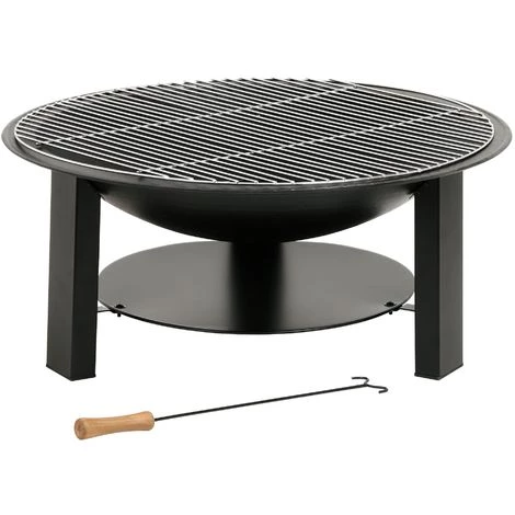 BBQ-Toro Bol De Feu En Fonte | Ø 75 Cm | Brasero Avec Protection Contre Les étincelles Et Tisonnier 4 BBQ-Toro Bol De Feu En Fonte | Ø 75 Cm | Brasero Avec Protection Contre Les étincelles Et Tisonnier – Image 2