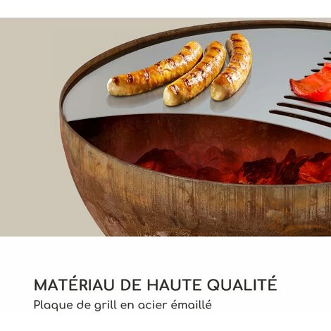 Blumfeldt Savage Braséro Résistant à La Pluie Et Au Gel Grille Ø 60,5 Cm 5 Blumfeldt Savage Braséro Résistant à La Pluie Et Au Gel Grille Ø 60,5 Cm – Image 3