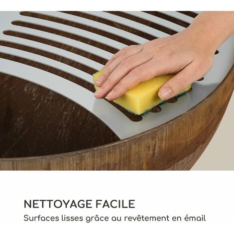 Blumfeldt Savage Braséro Résistant à La Pluie Et Au Gel Grille Ø 60,5 Cm 6 Blumfeldt Savage Braséro Résistant à La Pluie Et Au Gel Grille Ø 60,5 Cm – Image 4