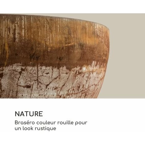 Blumfeldt Savage Braséro Résistant à La Pluie Et Au Gel Grille Ø 60,5 Cm 7 Blumfeldt Savage Braséro Résistant à La Pluie Et Au Gel Grille Ø 60,5 Cm – Image 5