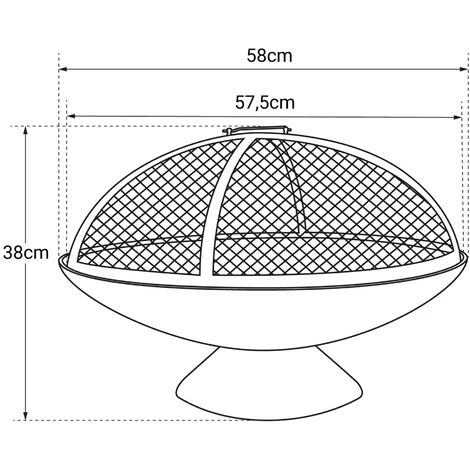 Brasero De Jardin Avec Cloche En Fonte - Junto - Foyer Extérieur - Diamètre : 58 Cm - Noir - Cook'In Garden 5 Brasero De Jardin Avec Cloche En Fonte - Junto - Foyer Extérieur - Diamètre : 58 Cm - Noir - Cook'In Garden – Image 3