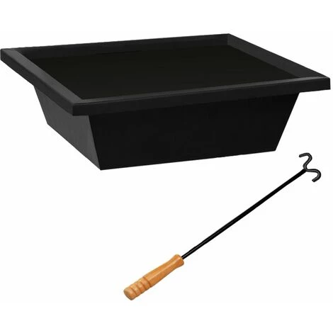 GARDEBRUK Deuba Brasero De Jardin Carré 45x45 Cm Acier Noir Avec Couvercle Barbecue Brasier Extérieur Cheminée 5 GARDEBRUK Deuba Brasero De Jardin Carré 45x45 Cm Acier Noir Avec Couvercle Barbecue Brasier Extérieur Cheminée – Image 3