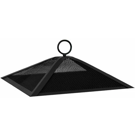 GARDEBRUK Deuba Brasero De Jardin Carré 45x45 Cm Acier Noir Avec Couvercle Barbecue Brasier Extérieur Cheminée 6 GARDEBRUK Deuba Brasero De Jardin Carré 45x45 Cm Acier Noir Avec Couvercle Barbecue Brasier Extérieur Cheminée – Image 4
