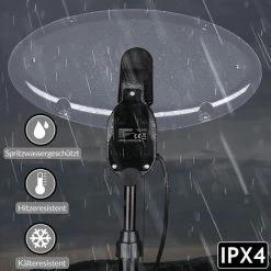 MONZANA Parasol Chauffant électrique Max. 2000W Chauffage De Terrasse 3 Niveaux IPX4 Extérieur Intérieur -Chauffage d'extérieur Soldes 18474908 5