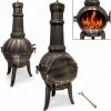 GARDEBRUK Cheminée En Fonte Extérieur BBQ Grill Brasero Grill Barbecue 112 Cm 1 GARDEBRUK Cheminée En Fonte Extérieur BBQ Grill Brasero Grill Barbecue 112 Cm -Chauffage d'extérieur Soldes 18476821 1