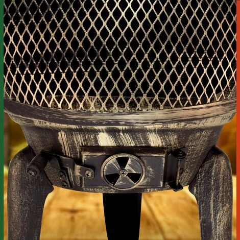 GARDEBRUK Cheminée En Fonte Extérieur BBQ Grill Brasero Grill Barbecue 112 Cm 7 GARDEBRUK Cheminée En Fonte Extérieur BBQ Grill Brasero Grill Barbecue 112 Cm – Image 5